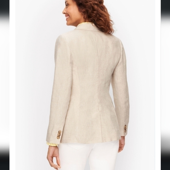 Talbots Classic Linen Blazer Nwot - Picture 2 of 7